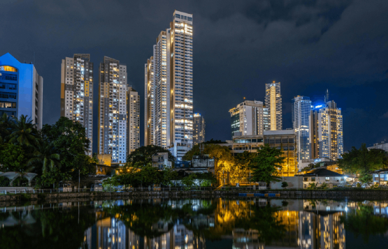 Skyline at dusk