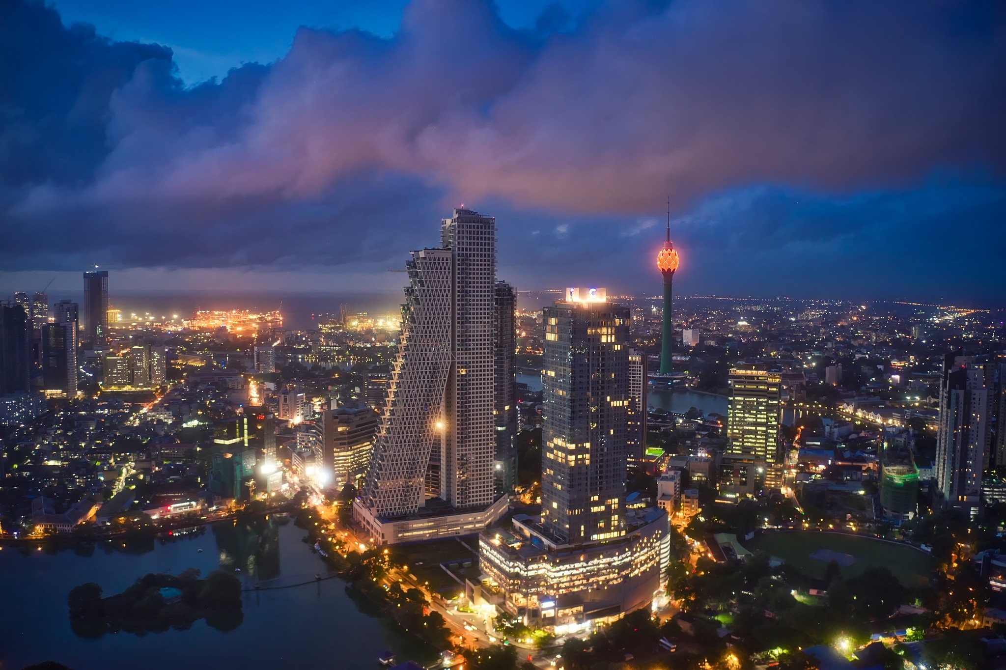 Skyline at dusk